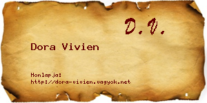 Dora Vivien névjegykártya